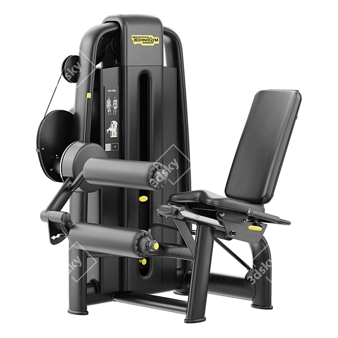  Advanced Leg Curl Machine, 4096x4096 UVW 3D model image 1