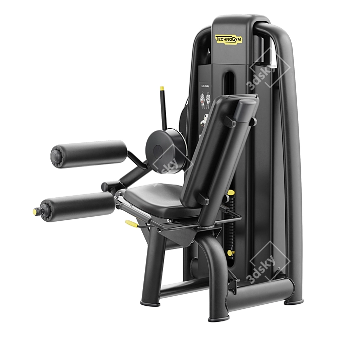  Advanced Leg Curl Machine, 4096x4096 UVW 3D model image 2