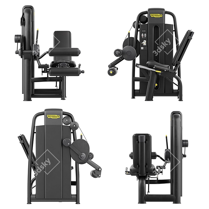  Advanced Leg Curl Machine, 4096x4096 UVW 3D model image 3