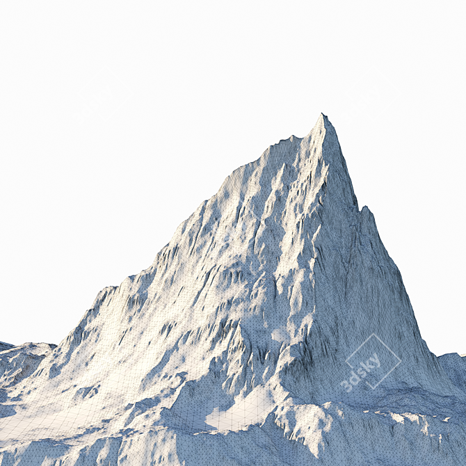  Snow Hero Mountain 4k Model 3D model image 7