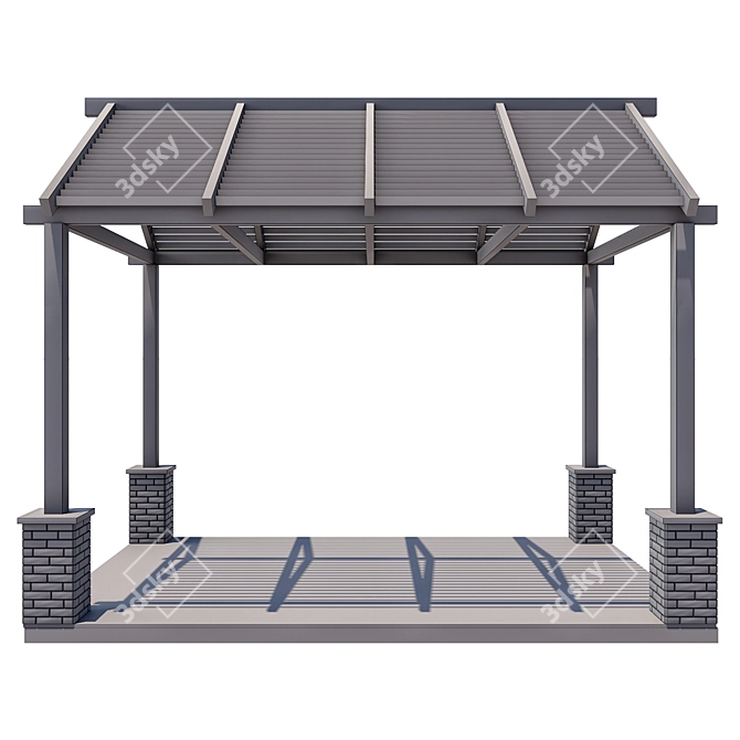 Outdoor Gazebo 3D Models Pack 3D model image 6