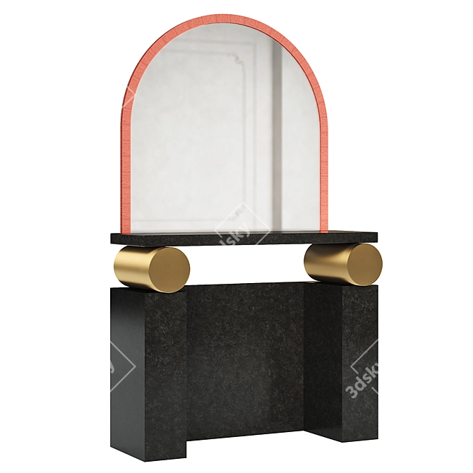  ETRUSCO Wooden Hallway Console 3D model image 2