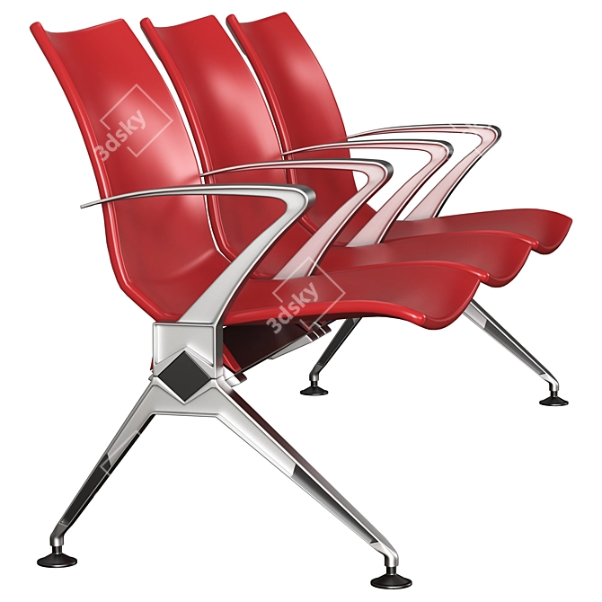 Signature Tandem Armchair L-W02-1 3D model image 3