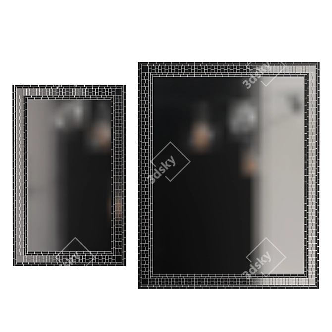 Miralls Mosaic Mirror Set 3D model image 2