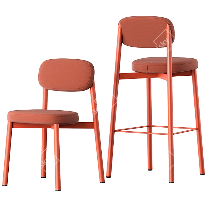 Haute Noir Dining Chair - 3D 3D model image 4
