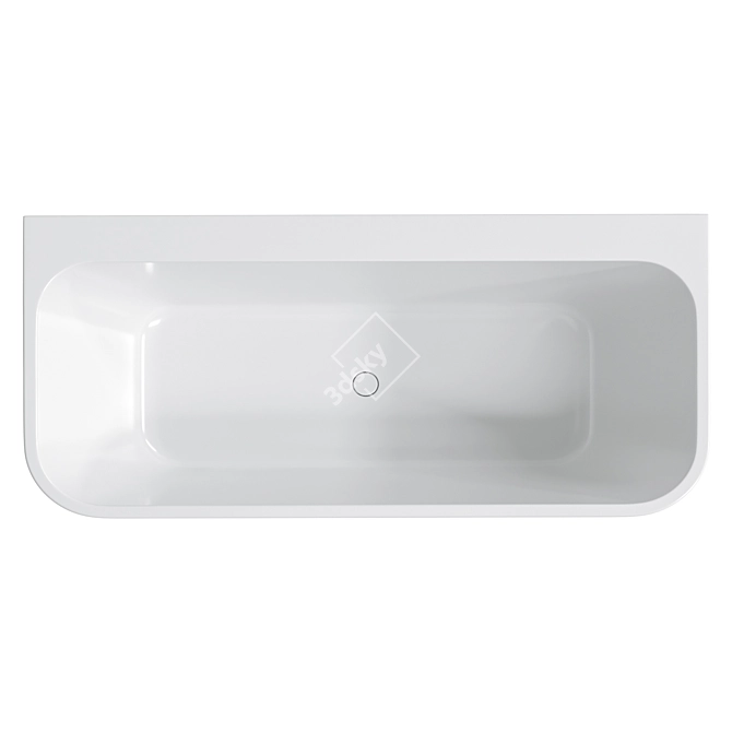 Tellkamp Piacere Modern Back-to-Wall Bath 3D model image 2