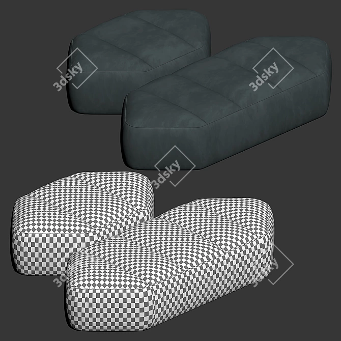 GALLERIA & RADICE Cloud Pouf 3D model image 4