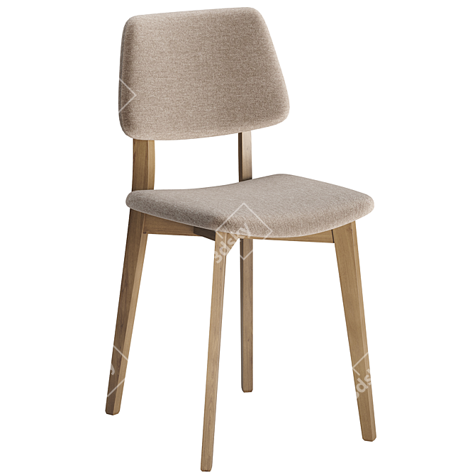 Minimalist Joe Side Chair Model 3D model image 2