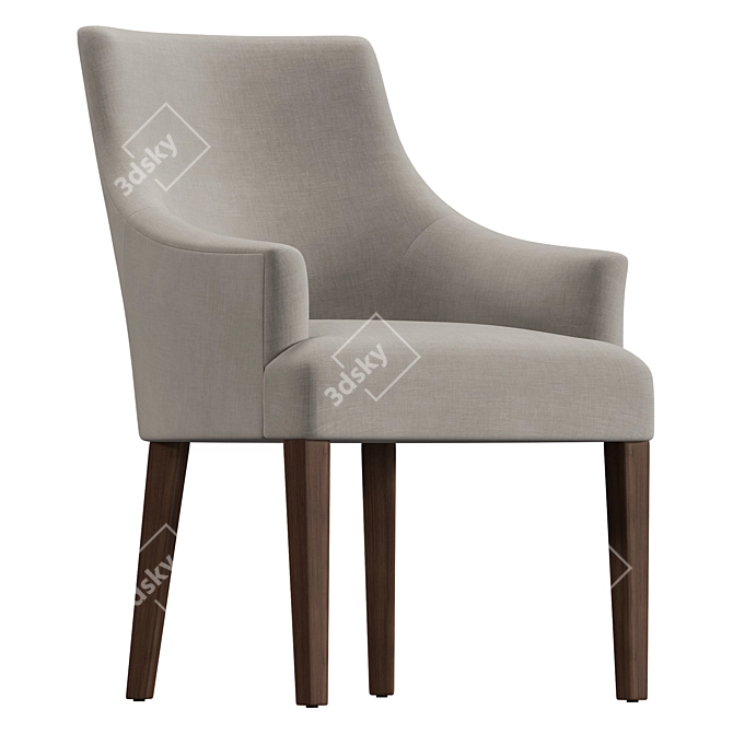 Modern Eco Dining Chair 3D 3D model image 1