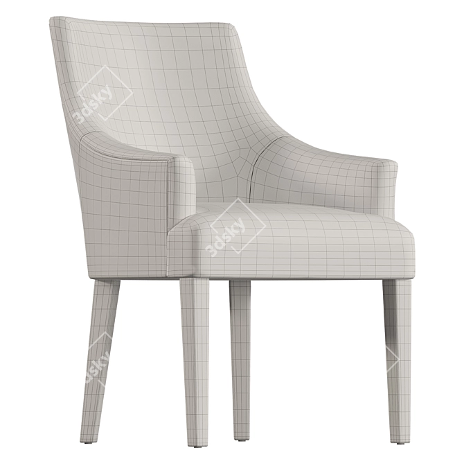Modern Eco Dining Chair 3D 3D model image 2