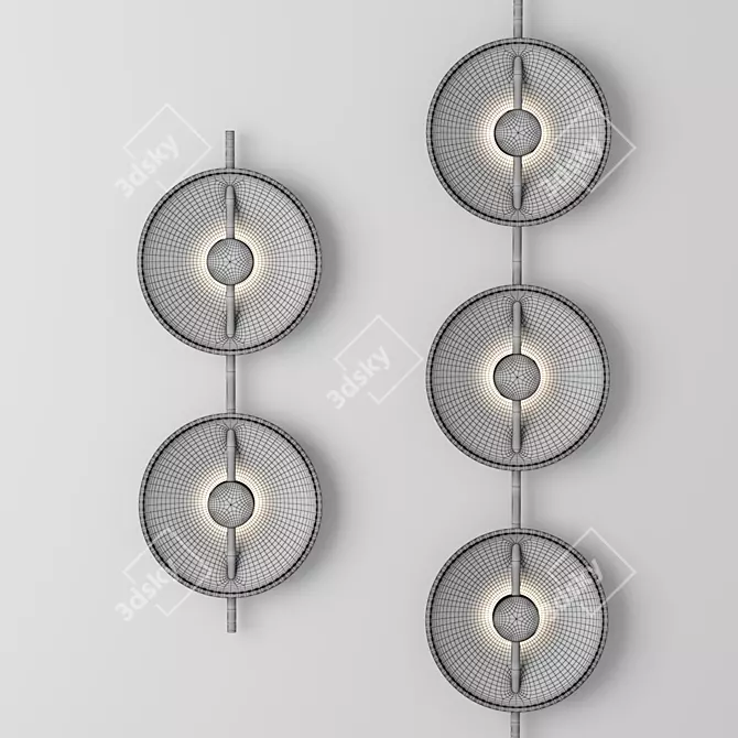 Modern Wall Light 3D Model 3D model image 3