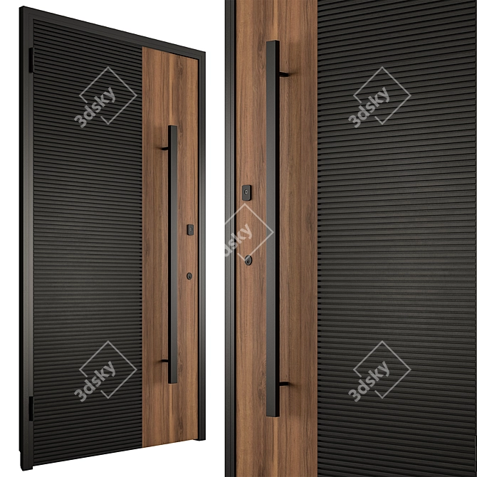  Contemporary Designer Door Collection 3D model image 5