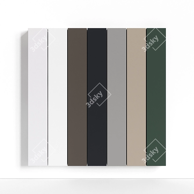 Triple Series Wall-mounted Organizer 3D model image 2