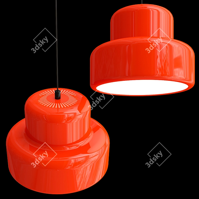 Modern Poker Pendant Lamp 3D model image 2