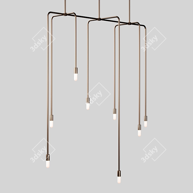 Modern Pendant Beaubien Luminaire 3D model image 2