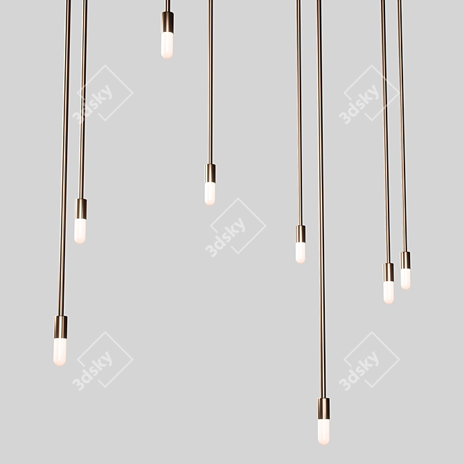 Modern Pendant Beaubien Luminaire 3D model image 4