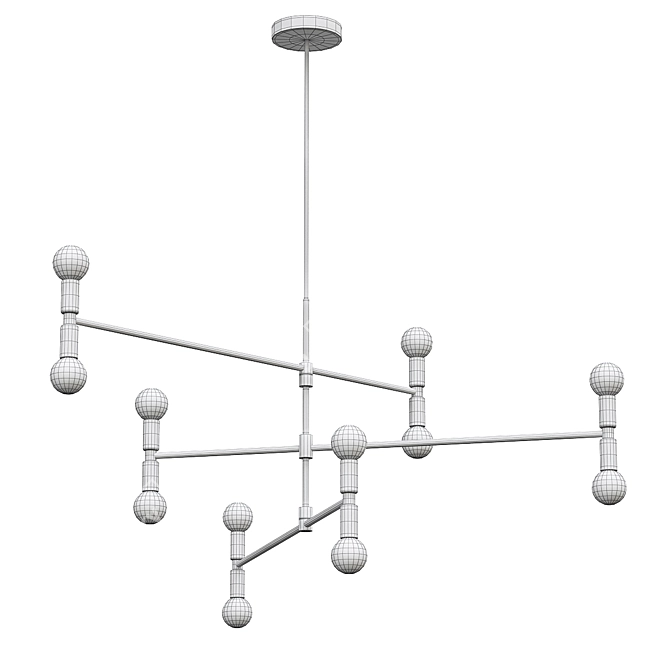 Atomium Pendant Light by ImperiumLoft 3D model image 3