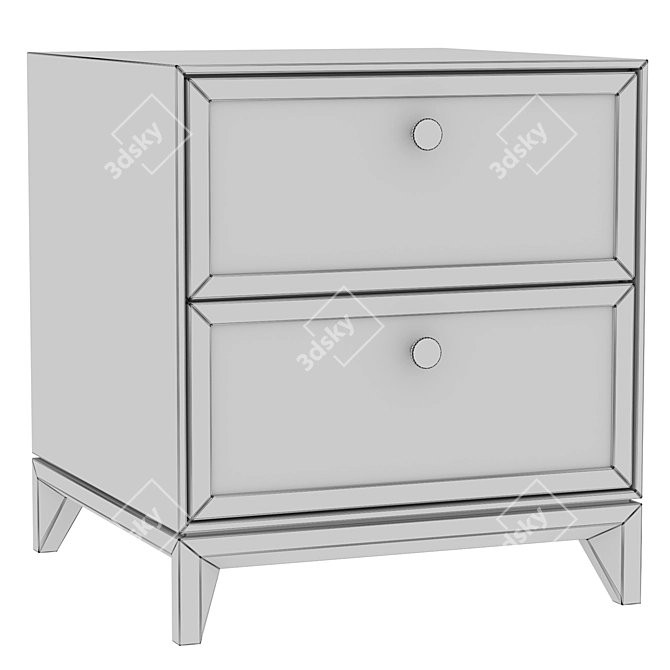 Modern Bedside Table Tie by Dantone 3D model image 6