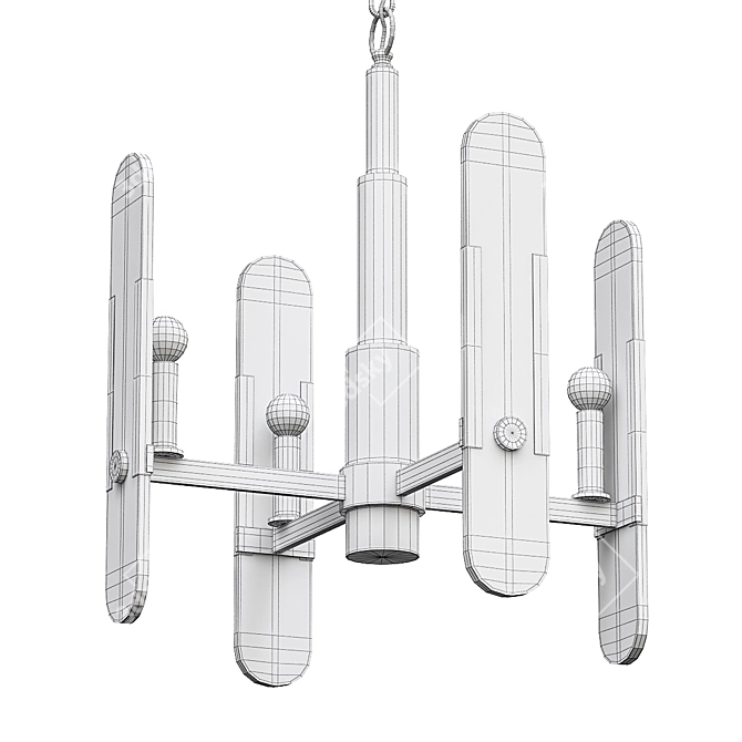 ImperiumLoft Pendant Chandelier THEME01 3D model image 3