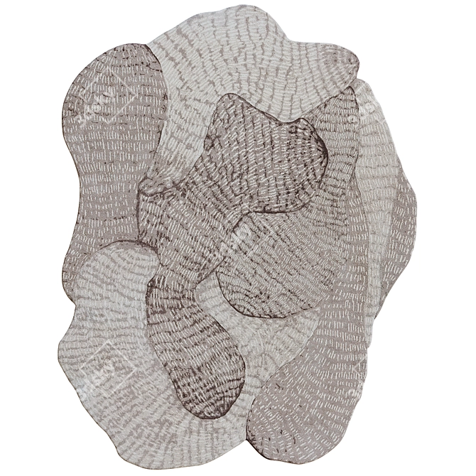 Contemporary Cc-Tapis Swarm Rug 3D model image 4