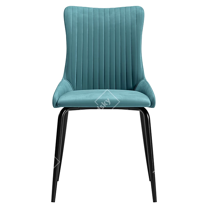 Modern Lado Chair in Green 3D model image 2