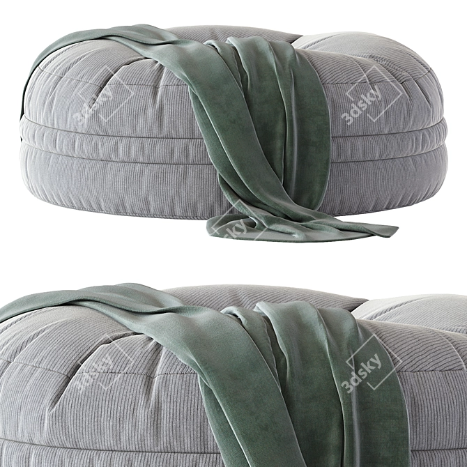 2016 Two-Piece Bean Bag 3D model image 4