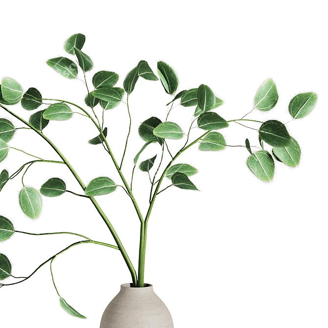 Rustic Dry Branches Bouquet Décor 3D model image 3