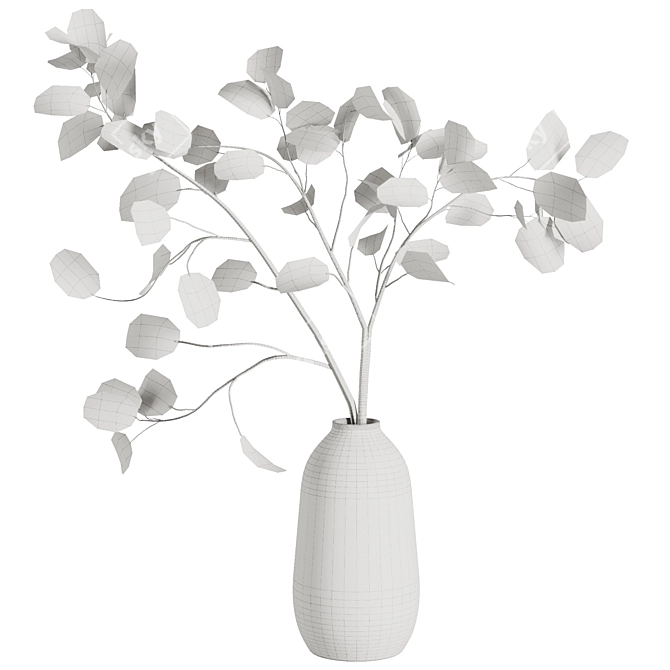 Rustic Dry Branches Bouquet Décor 3D model image 4