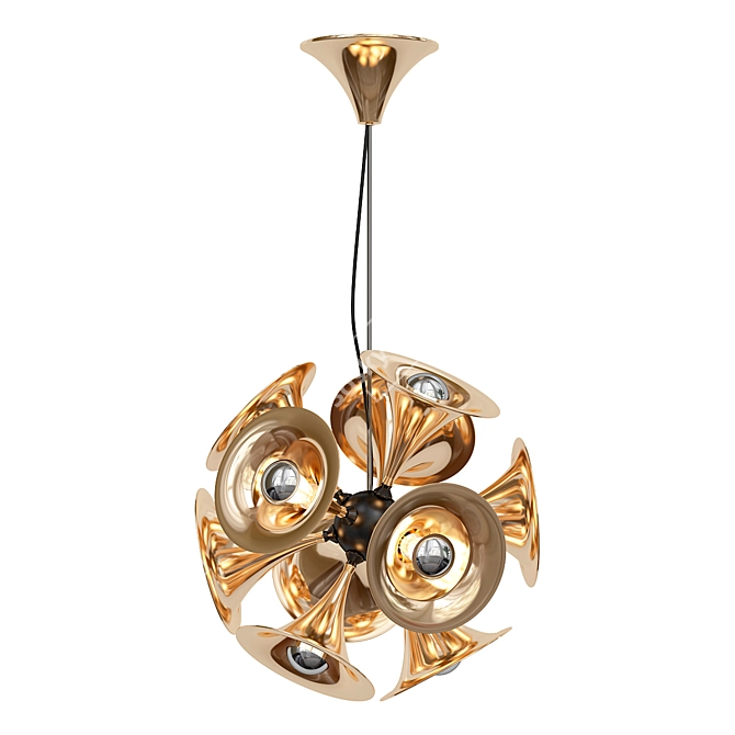 Elegant Botti Pendant Lamp 3D model image 1