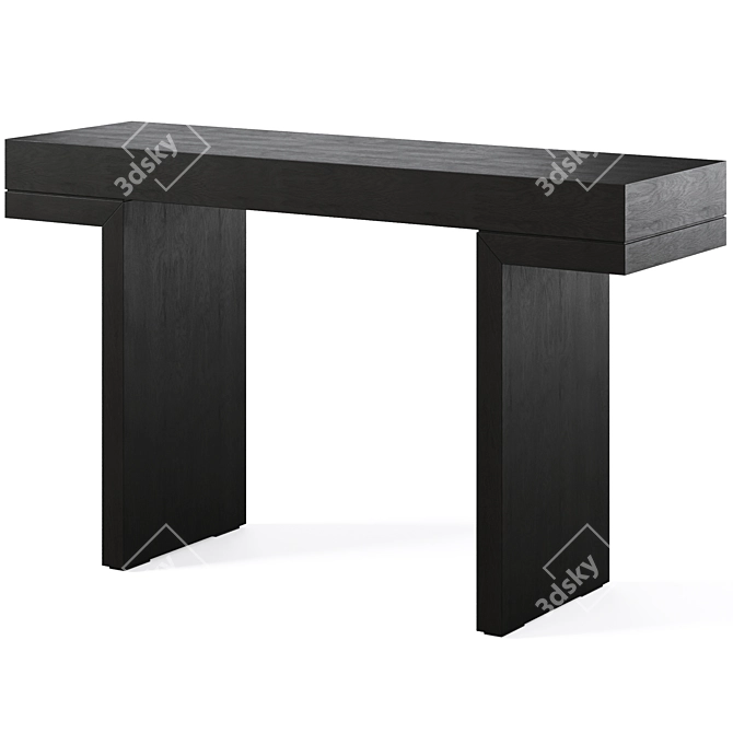 Stylish Minerva Console Table 3D model image 1