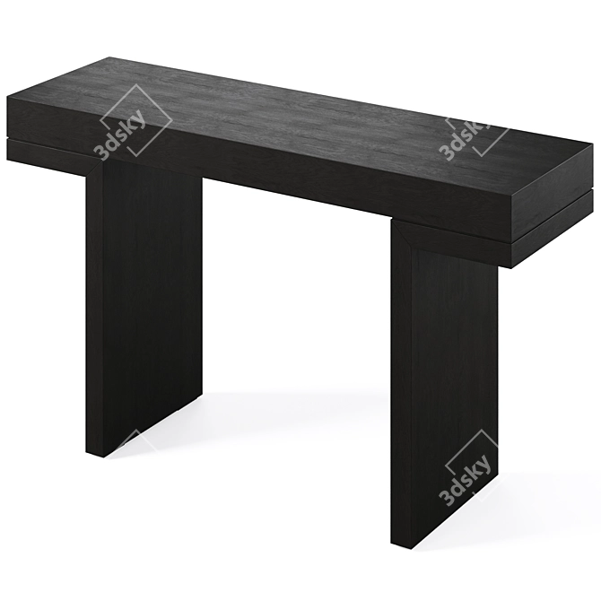 Stylish Minerva Console Table 3D model image 4