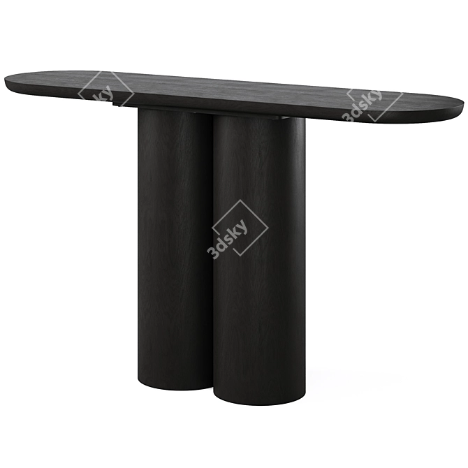 Sleek Quinn Console Table 3D model image 2