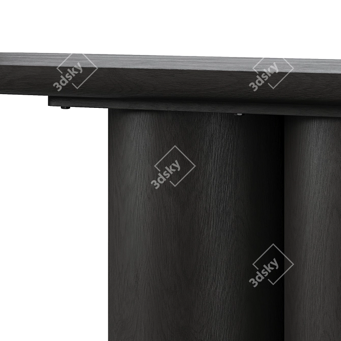 Sleek Quinn Console Table 3D model image 4