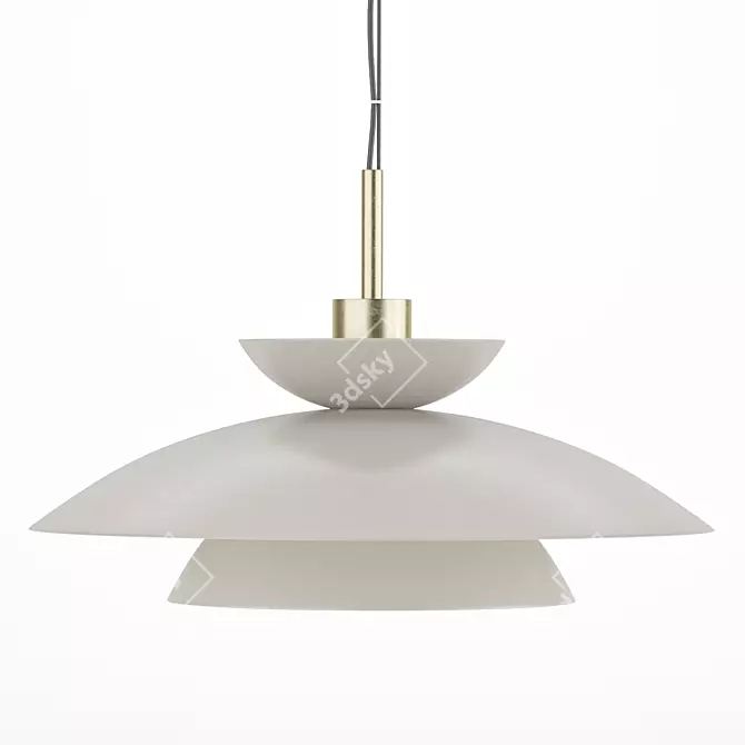 Sleek Kloe Pendant Light Fixture 3D model image 3