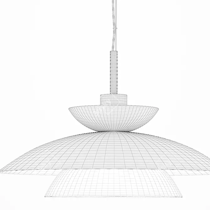 Sleek Kloe Pendant Light Fixture 3D model image 4