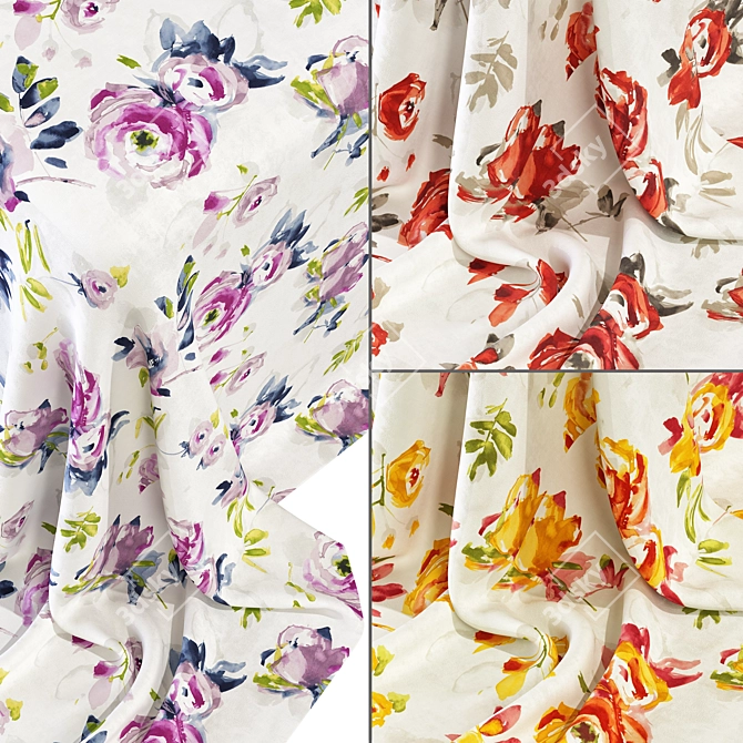  Bella №16 Fabric Collection 3D model image 1