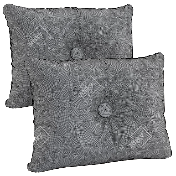 Soft Dot Cushion - Hay 3D model image 6