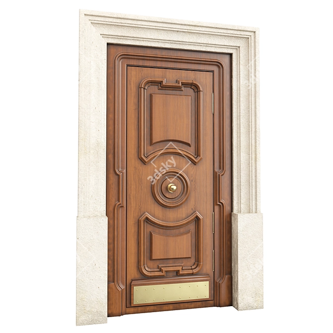 Classic Door 1100mm 3D Model 3D model image 5