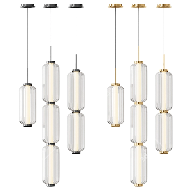 Stylish Elma LED Pendant Lamp 3D model image 3