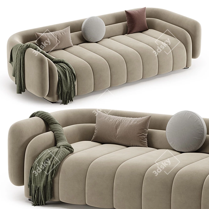 Stylish ARTIPIECES DISARA Sofa 3D model image 6