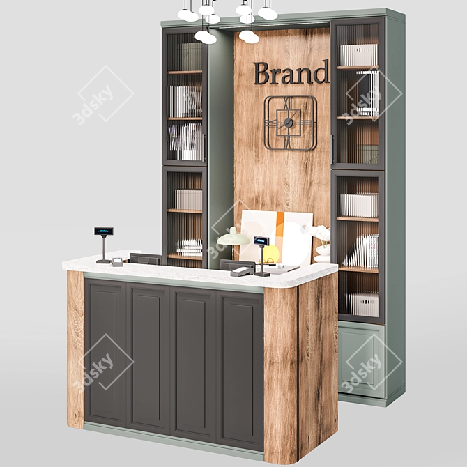 Fashion Store Reception Desk 3D model image 1