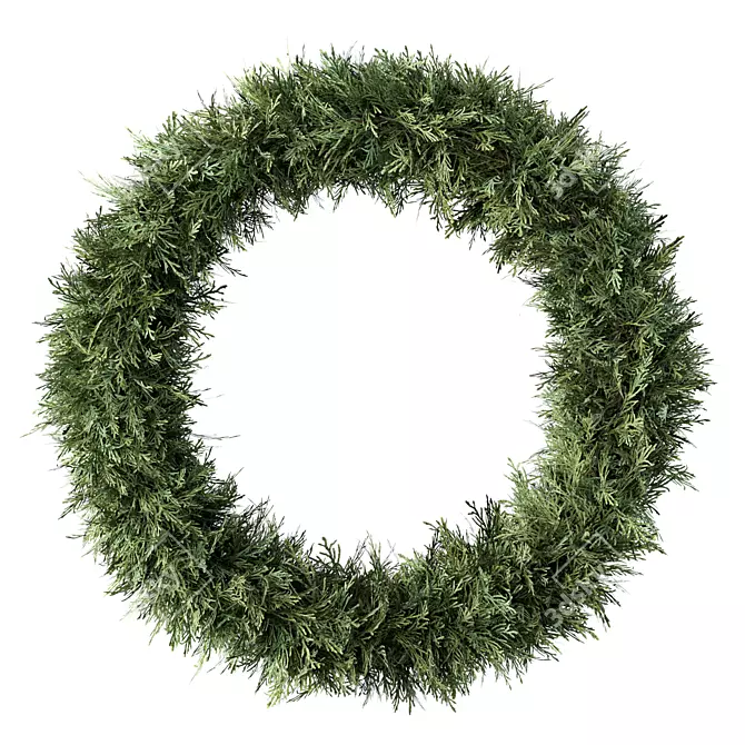 Rustic Wreath Trio Set 3D model image 1