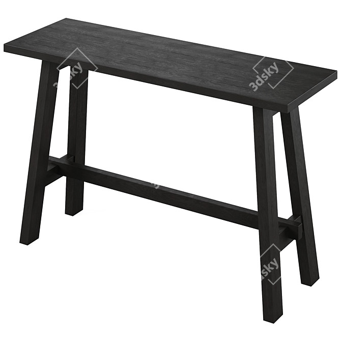 Sleek Murillo Console by Interior Secrets 3D model image 4