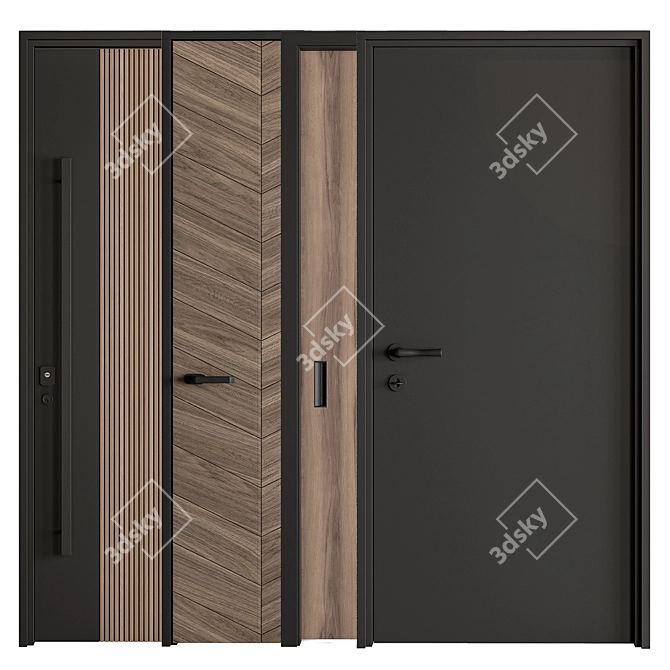 Contemporary Doors Collection 99 3D model image 2