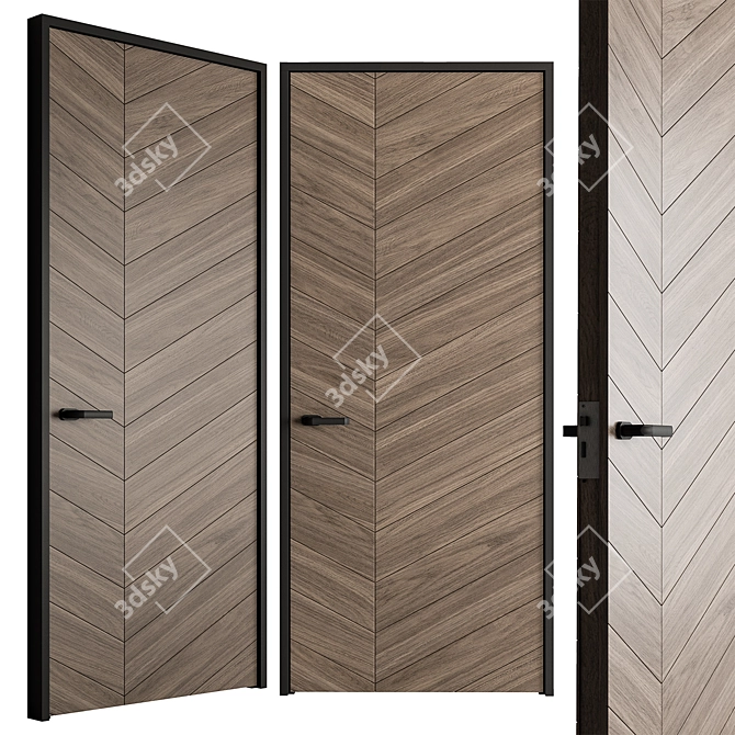 Contemporary Doors Collection 99 3D model image 4