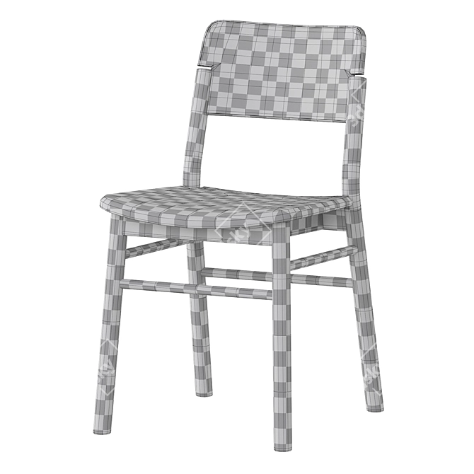 Modern Polygonal Chair Design 3D model image 4