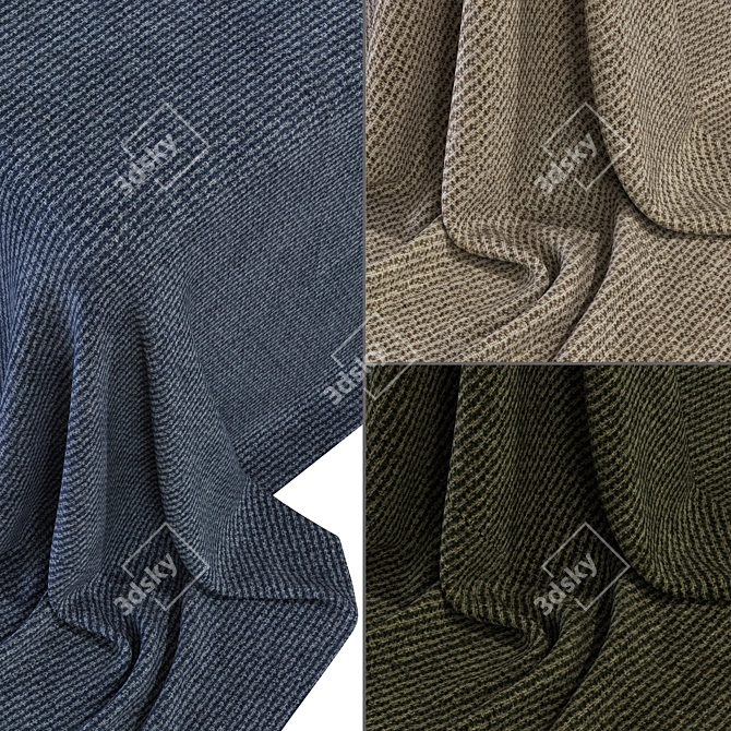 Textured Fabric Collection - 3D Model 3D model image 1