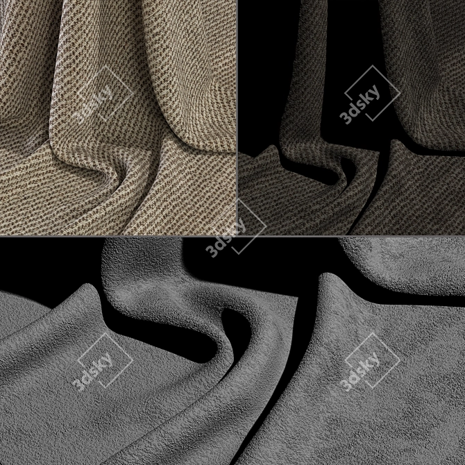 Textured Fabric Collection - 3D Model 3D model image 3