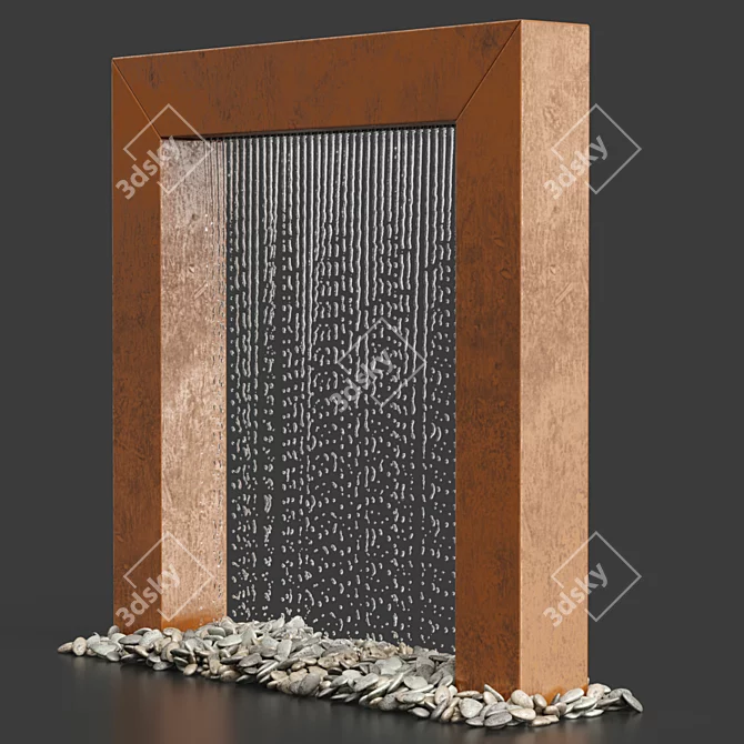 Customizable Outdoor Polyresin Water Fountains 3D model image 10