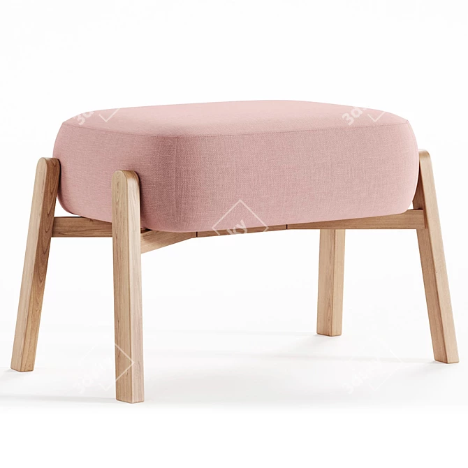 Gardi Soft Jungle Ottoman Pouf 3D model image 5